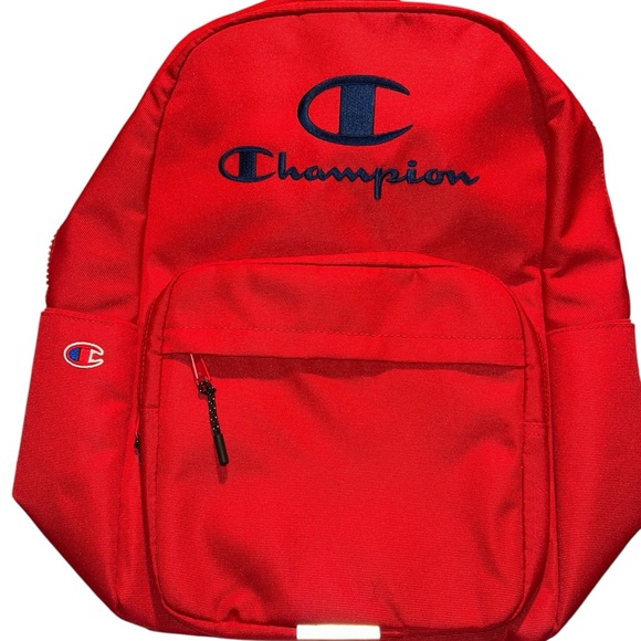 Champion Other - Champion Red Kids Backpack with Navy Logo